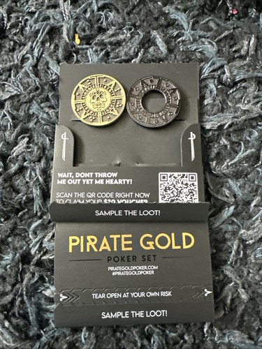 Pirate gold poker chips - gold,