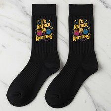 Knitting Socks, I'd Rather Be