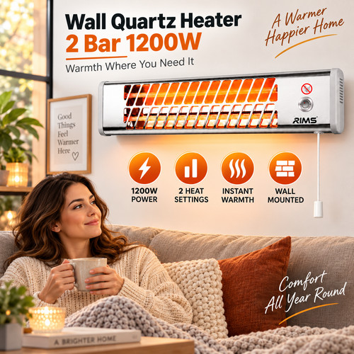 Wall mounted 600 1200w quartz - 600/1200w,