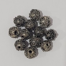 12 Pcs 1/2" Antique Yemenite