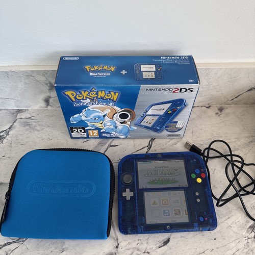 Nintendo 2ds transparent blue - nintendo,