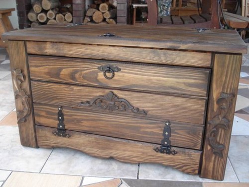 Wooden shoe box cupboard - wooden,
