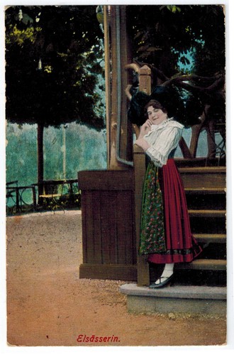 Postcard france alsace folk - france,