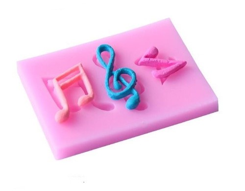 Musical notes silicone mould - musical,