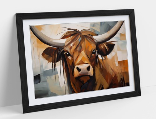 Highland cow geometric - highland,