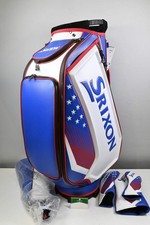 Srixon Limited Edition Tour Bag w/ Headcovers / 5 Way Divider / White, Blue & Re
