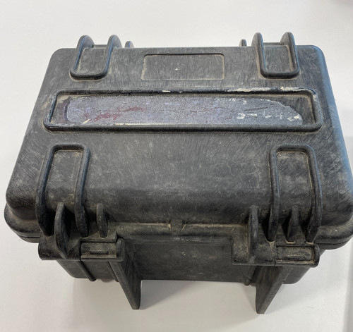Used black abs storage box - black,