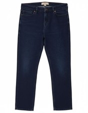 WHITE STUFF Womens Straight Cropped Jeans UK 12 Medium W34 L23 Navy Blue BK19