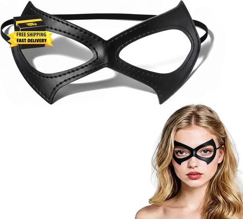 Cat woman mask black - cat,