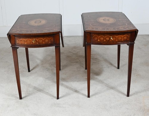 Pair edwardian pembroke tables - edwardian,