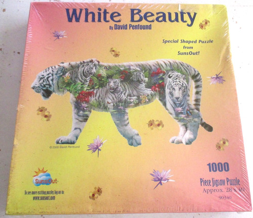 Sunsout shaped jigsaw white - sunsout,