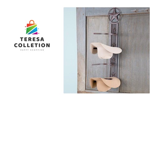 Cowboy four hat rack - four,