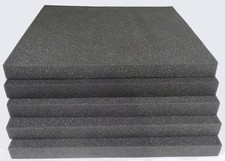 5 x HLB Packaging Foam Sheets/Pads 12" x 12", 1" thick flight / tool case, Grey