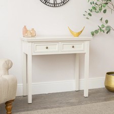 Ivory 2 Drawer Console /