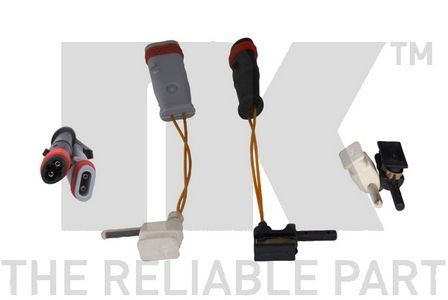 Front brake pad warning - front,
