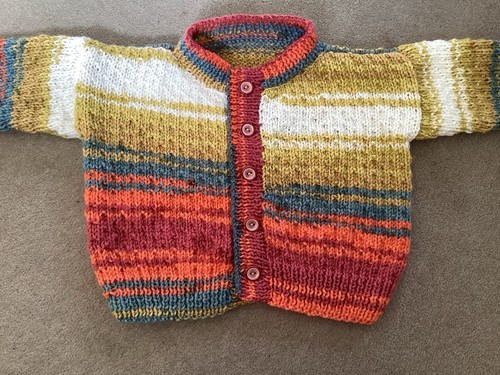Baby boys hand knitted - baby.,