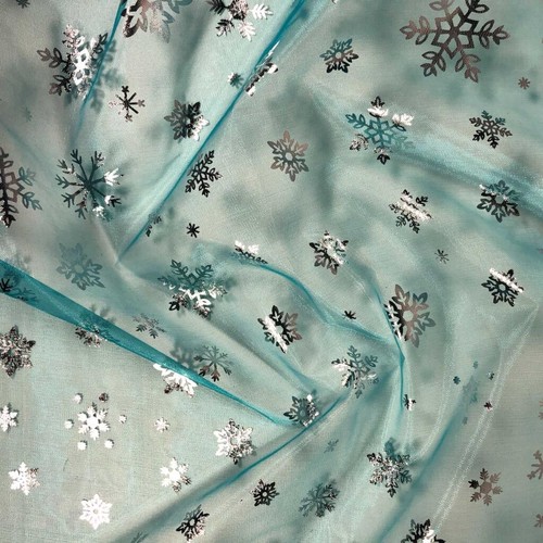 Snowflake organza 150cm wide - 150cm,