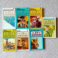 J. T. Edson Western Paperback Bundle 7 Corgi 1st Editions #61-66&69 1970-1972