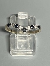 9ct GOLD SAPPHIRE & DIAMOND