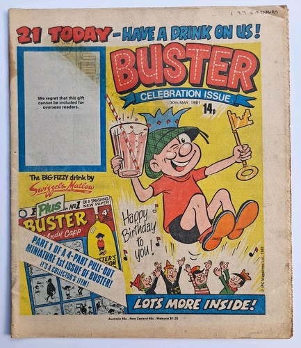 Buster comic 30th may - comic, 1981