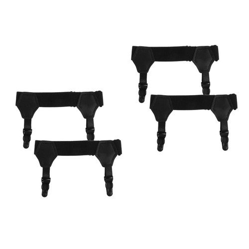 Adjustable black sock - adjustable, garters