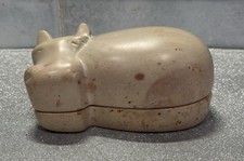 Genuine BESMO Hand Crafted In Kenya Hippo Trinket Box