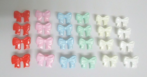 Bow shaped buttons - bow,