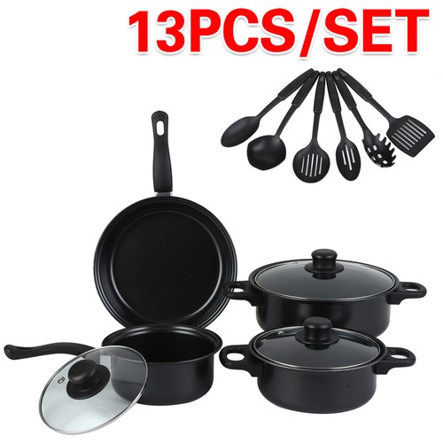 13pcs cookware set pan pot - cookware, non
