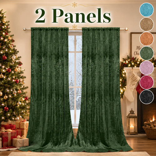 Floral crushed velvet - floral,