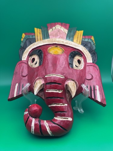 Hand carved wood ganesh - carved,