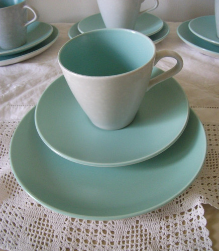 Poole pottery retro twintone - pottery,