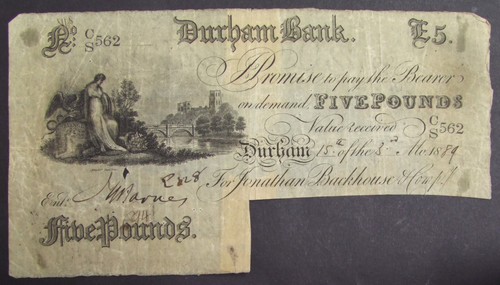 Five pound note - , 1889