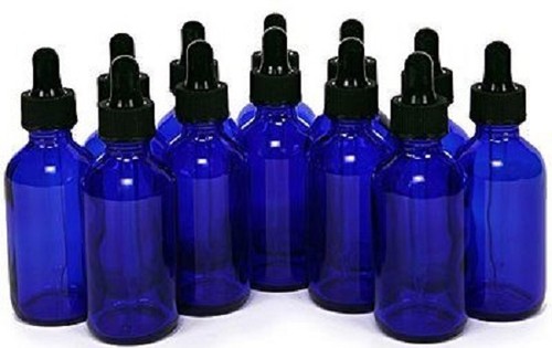 Cobalt blue glass bottles - blue,