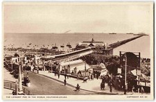 Southend On Sea Essex Longest Pier In World - Vintage Postcard R13