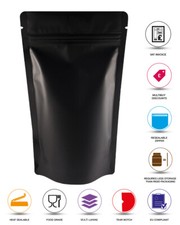 Matt Black Stand Up Pouch