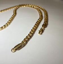 22" x 5mm Mens Boys Gold Heavy