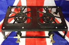 Cast Iron Double Gas Burner Boiling Ring Stove Outdoor Camping & Group Cooking