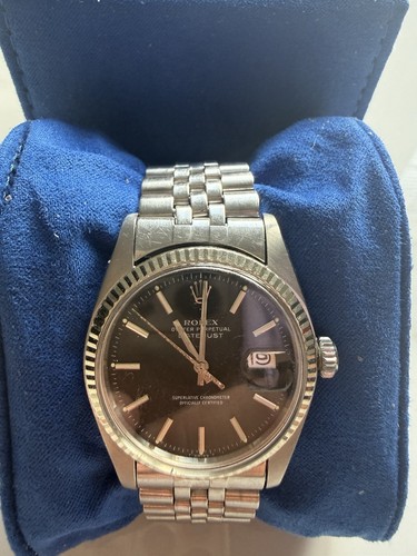 Rolex datejust black baton - rolex,