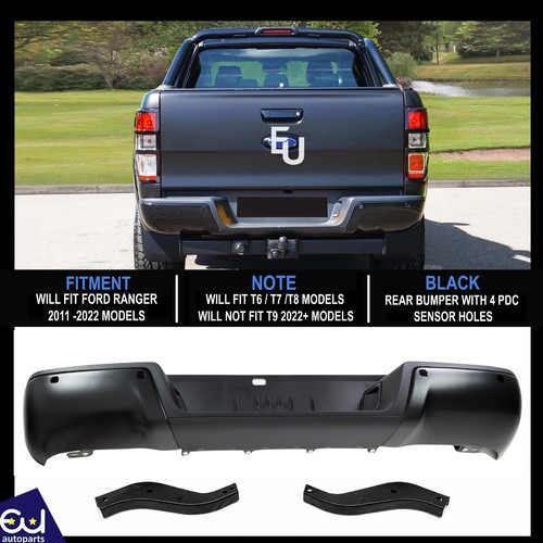 New black rear bumper - rear,