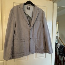 Men’s Seersucker Boating Jacket XL Used 