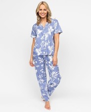 Cyberjammies Pyjama Set Cotton Modal Women Brooke Blue Bird Print PJ'S LAST ONES