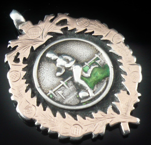Sterling silver gold enamel - silver,