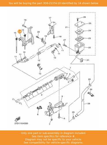 Yamaha holder fuel pipe - holder,,