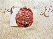 1707 Etwall Derbyshire manuscript Queen Anne Vellum Deed Document Indenture