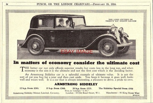Advert armstrong siddeley - advert, armstrong-siddeley