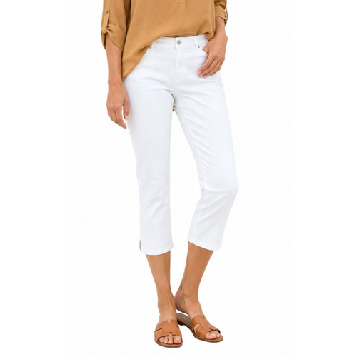 Nydj white crop pants - white, and