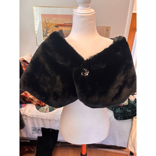 Christian lacroix black faux - lacroix,