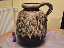 Scheurich Large West German Vintage Vase 484 30 Lovely Shape And Bubbly Texture