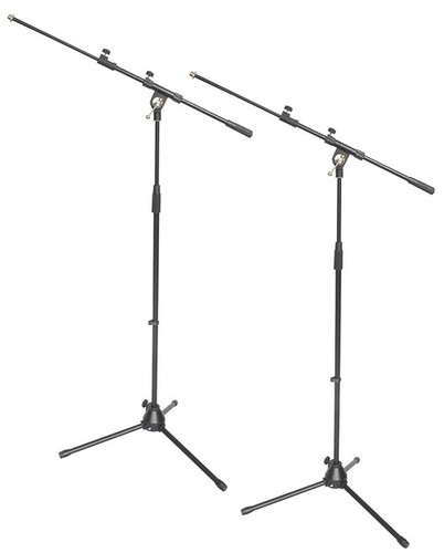 Pair microphone stands with - stands,