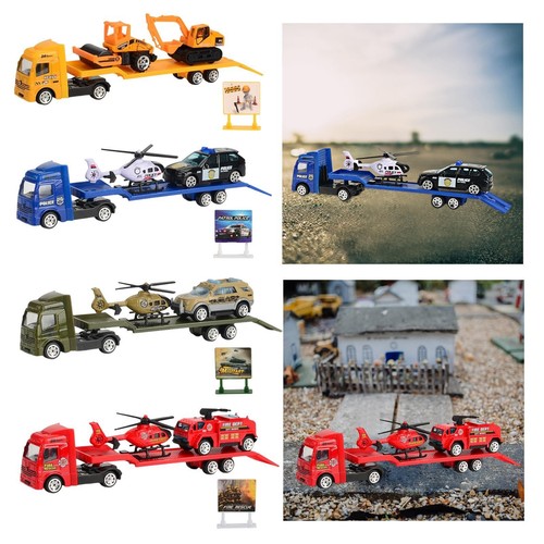 Crane trailer tow truck toy - tow,